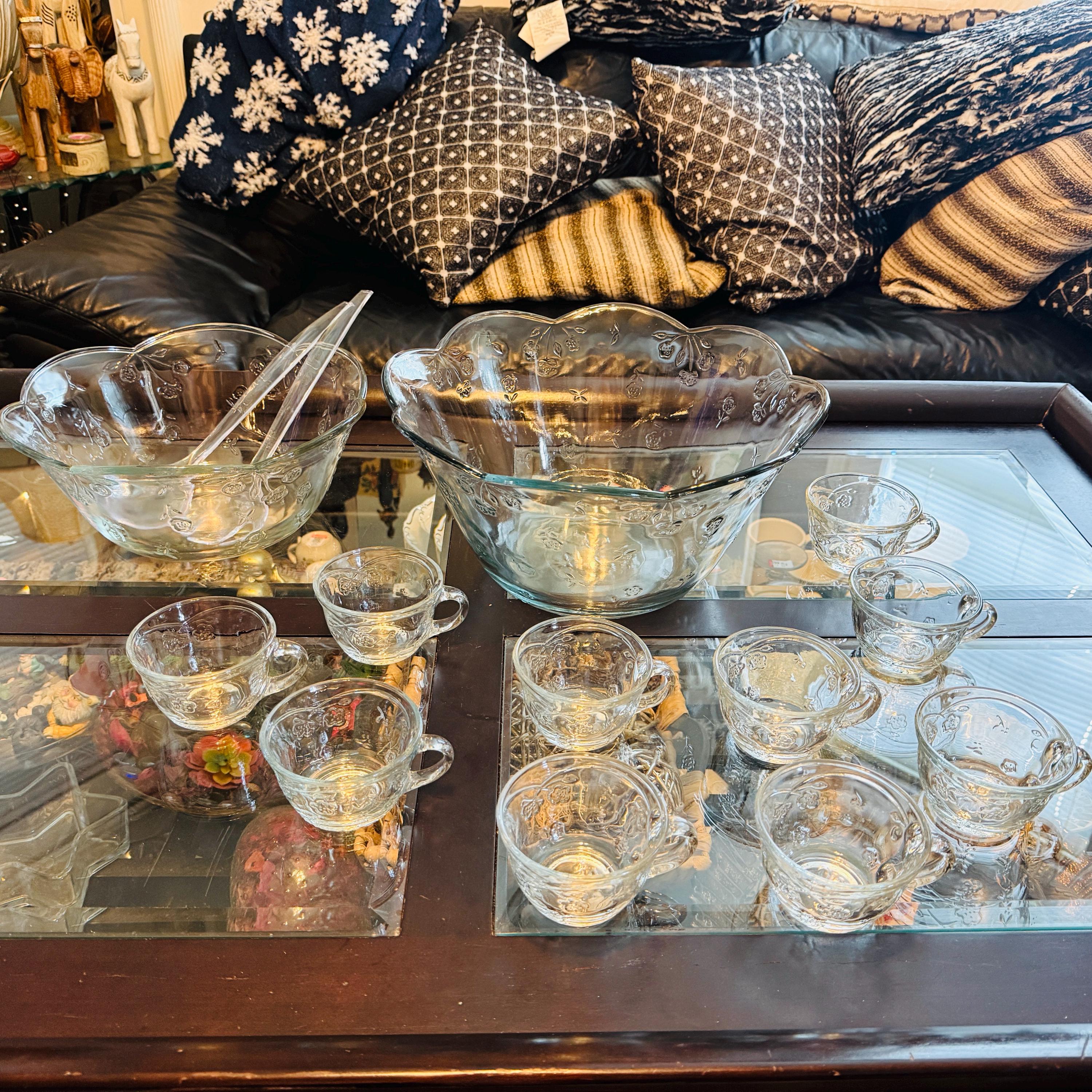 Anchor Hocking Savannah Punch Bowl - Etsy