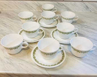 Tazas y platillos de té Corelle Crazy Daisy