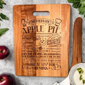 Engraved Recipe Cutting boards.