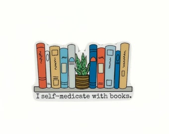 Bookish Booktrovert Sticker |  Fun Gift for Book Lovers & Readers | Literary Decal Ideal for Laptop, Water Bottle, Kindle Scribe Case, Cover