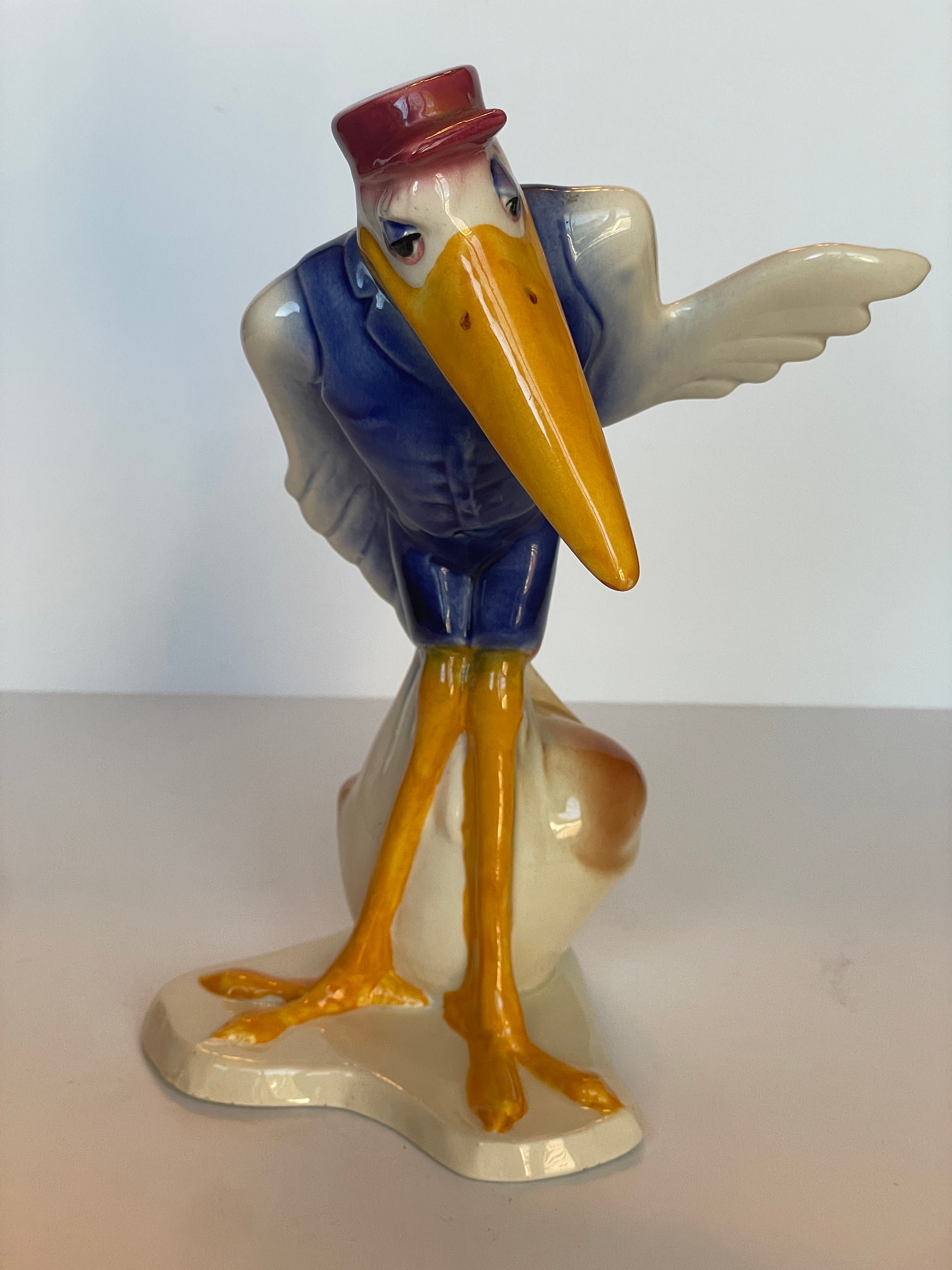VERY RARE DISNEY Dumbo Mr Stork Ceramic Figurine By Vernon Kilns Etsy Il Fullxfull.6090796005 Jepb