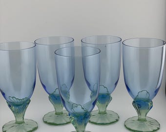 Bormioli Rocco Bahia Go-Go Glasses Green & Blue Ice Water
