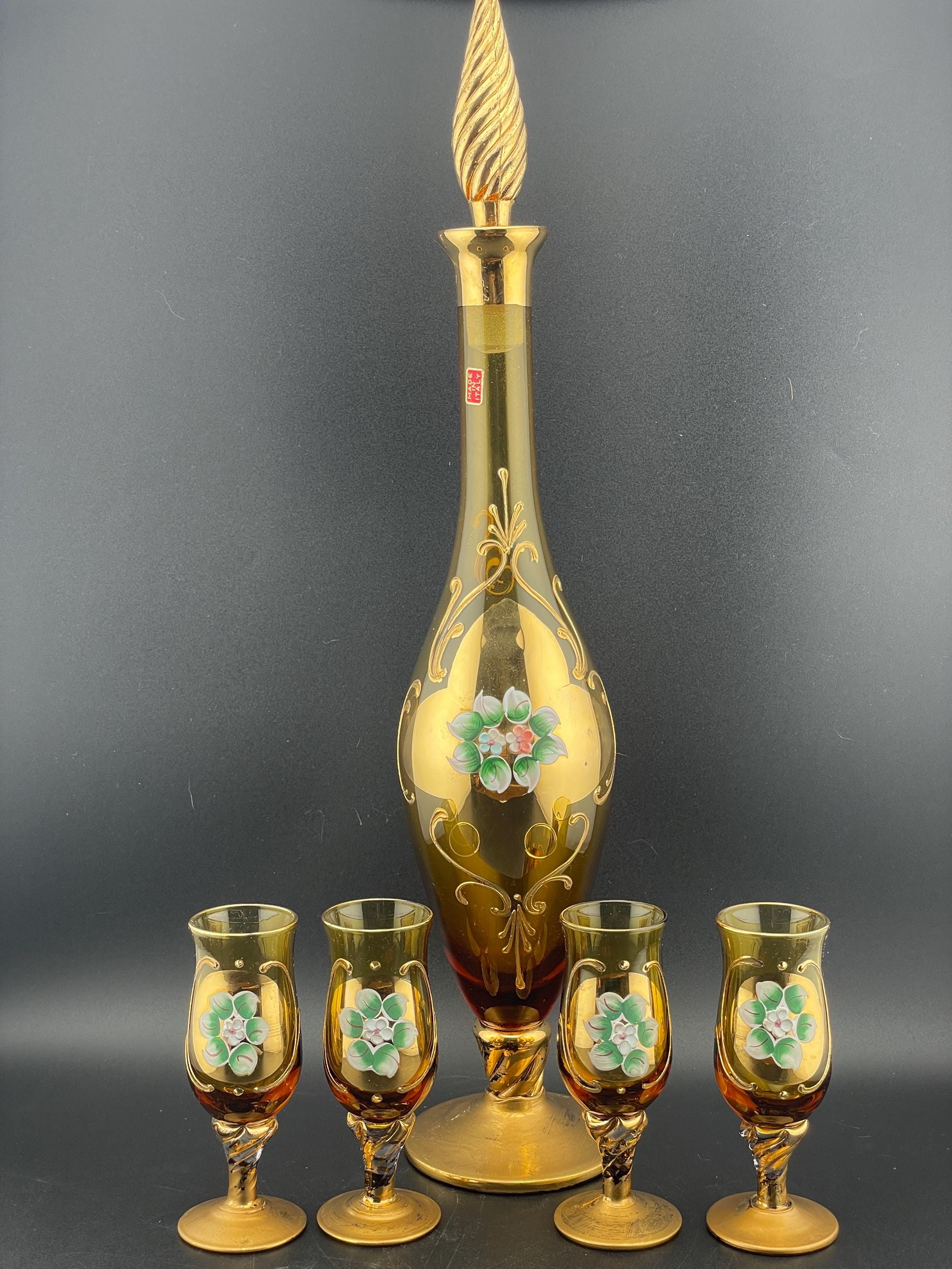 Murano vintage decanter set - Etsy 日本