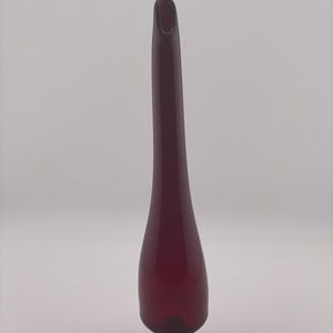 Vintage Deep Red Pedestal Swung Vase