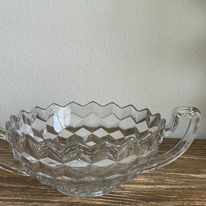 Fostoria American Pattern Trophy 2 Handled Bowl Clear Glass Centerpiece