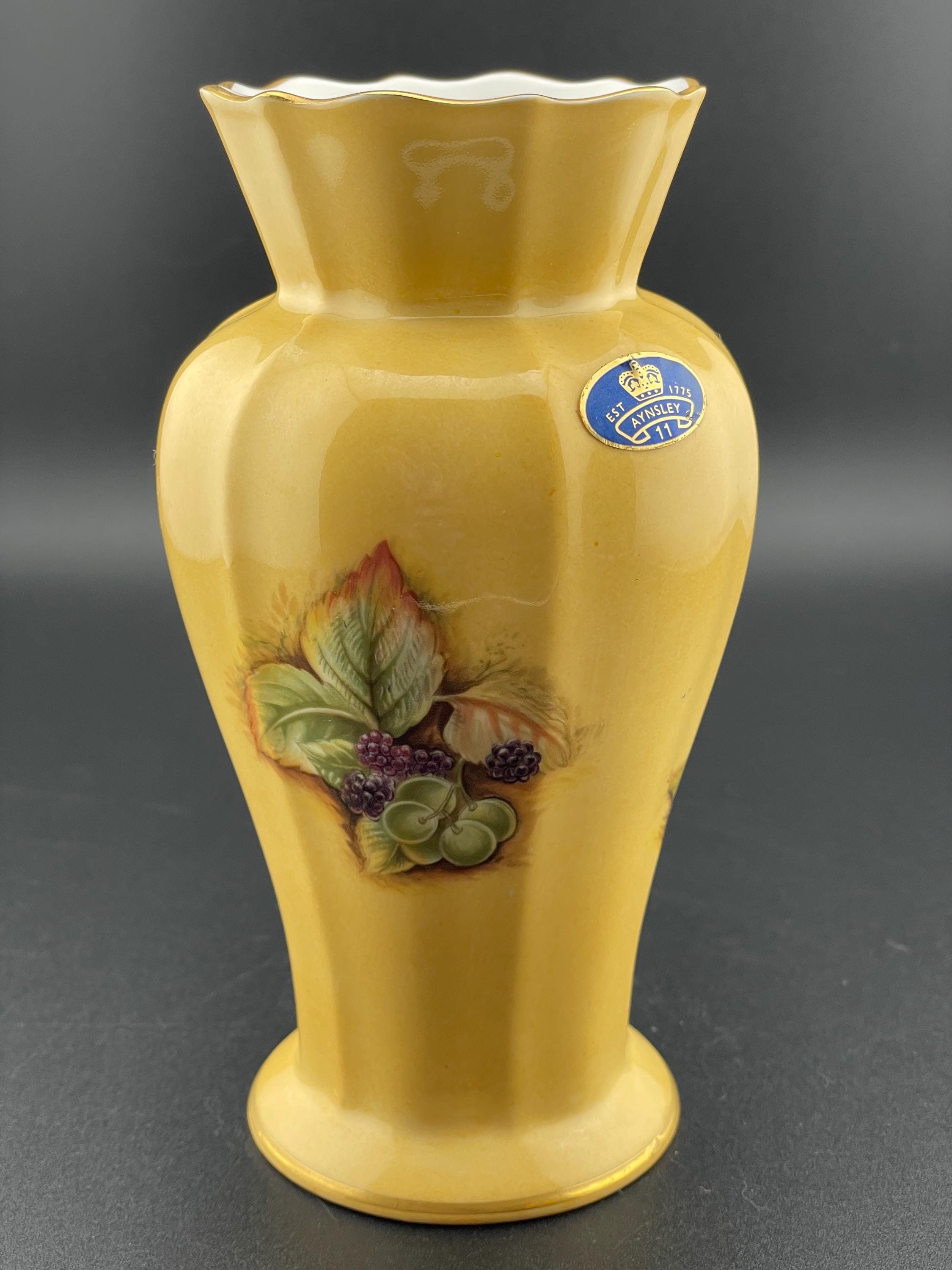 エインズレイ  オーチャードゴールド  フラワーベース エレンズレイ☆オーチャードゴールド☆フラワーベース