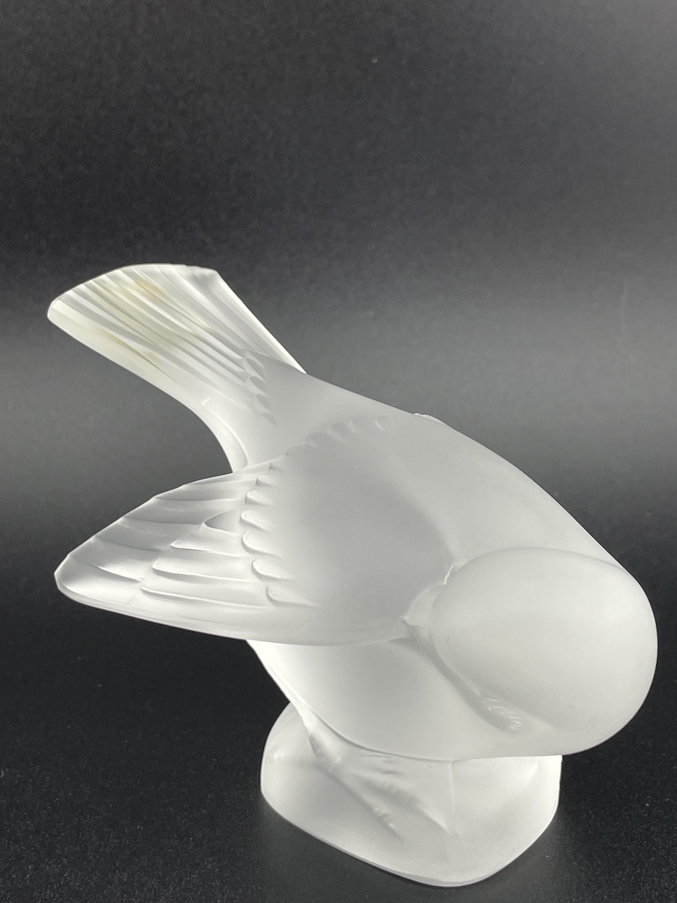 LALIQUE クリスタル 鶏 コックナン カーマスコット 置物 サイン入 LALIQUE クリスタル 鶏 コックナン カーマスコット 置物 サイン