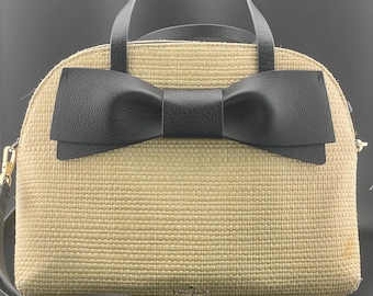 Bolso bandolera Lottie de paja de Kate Spade Olive Drive