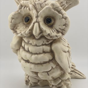 Vintage California USA Pottery Owl Statue