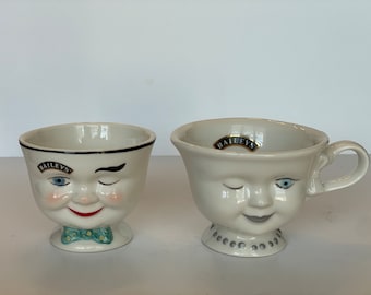 Vintage 1996 Bailey's Mr. and Mrs. Yum Coffee Mug Cups - Limited Edition