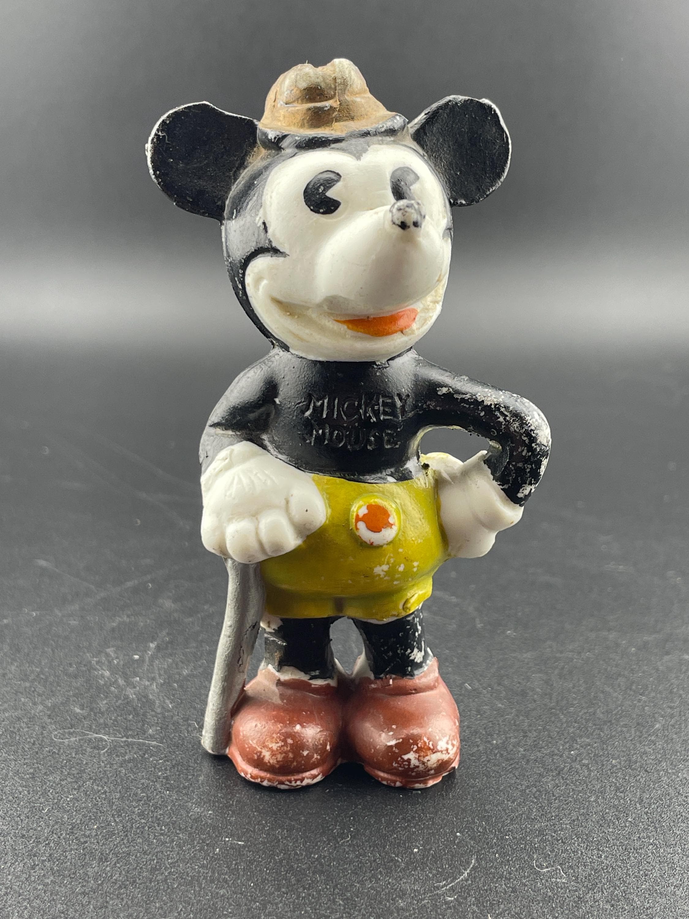 ミッキーマウス　ヴィンテージ　陶器製 ヴィンテージ ミッキーマウス 素焼き 陶器 1930 年代頃 日本製 - Etsy 日本