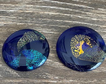 Glass Eye Studio Blue Planet Paperweight From Celestial Series