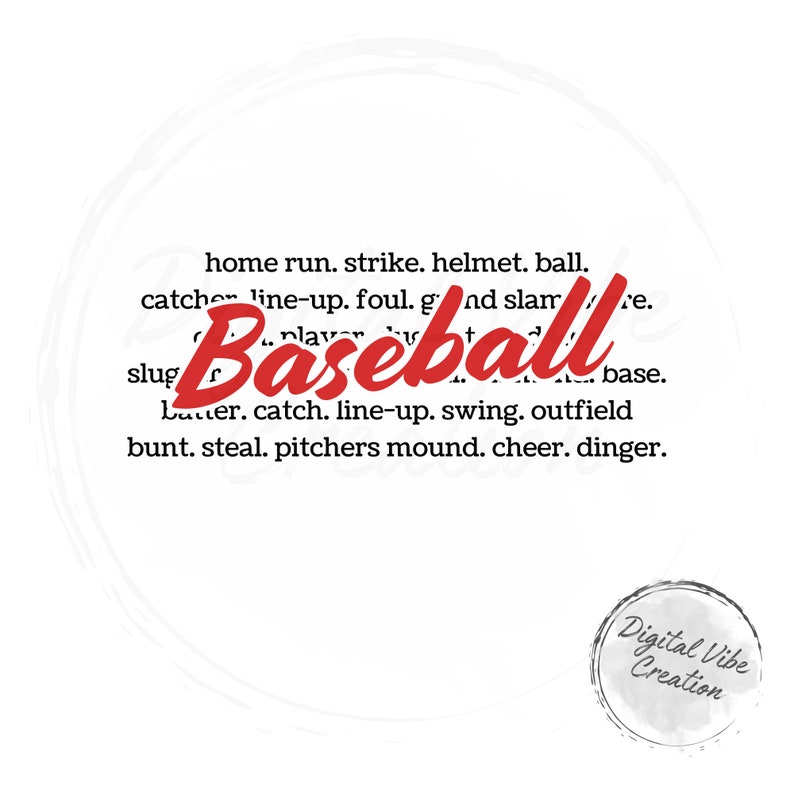 Baseball Sayings SVG, Game Day Design (PNG, PDF) - Etsy