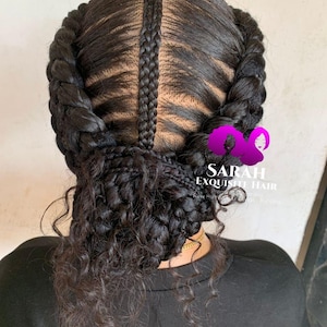 Natural Gluesless Braided Wig Full Lace Cornrow Wig | Natural-Look Protective Style for Black Women, Short Braided Wig,Lightweight Wig