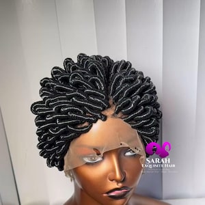 Thread Made Braided Wig, Rubber Thread Braided Wig Styles, Full Lace Wig,Black Women Braided Wig Styles, Best Gift For Mum