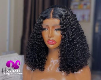 14 Inch Pixie Curl Human Hair Wig: Natural Hair Extensions