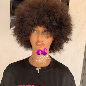Soft Afro Wig, Real 100% Afro Human Hair Extension Wig. Short Afro Wig, Human Hair Wig