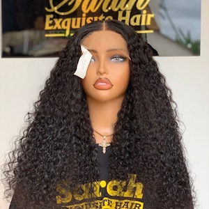 Kinky Human Hair Wig, afro wig, afro curls wig, natural hair wig closure wig easy to wear wig,easy to maintain wig, deep wave curling hair