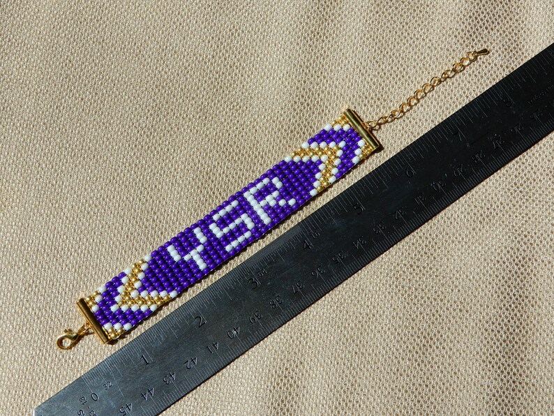 Sewanee YSR bead bracelet, adjustable length image 5