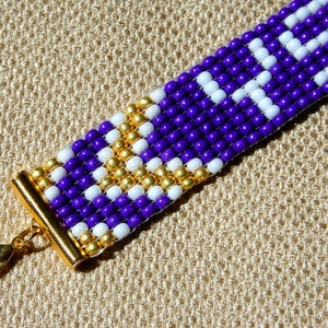 Sewanee YSR bead bracelet, adjustable length image 3