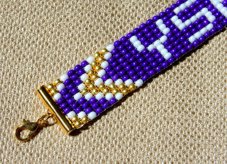 Sewanee YSR bead bracelet, adjustable length image 3