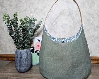 Woman’s shoulder bag, hobo bag, woman’s purse, shoulder bag, handbag, handmade purse, handmade shoulder bag, green purse, woman's hobo bag