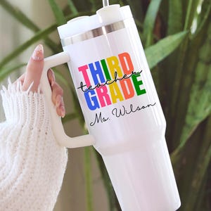 Teacher Appreciation Gift Bulk, Personalized Teacher 40oz Tumbler, Teacher Gift, Teacher Week, Back to School Gift, Thank You Gift Teacher