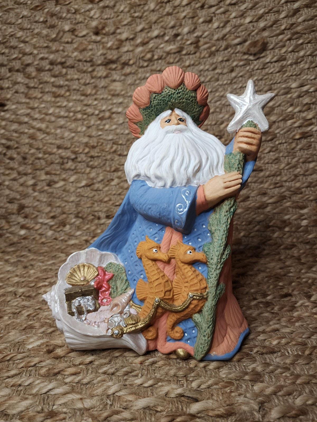 Beach Santa Claus Figurine - Etsy