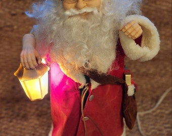Vintage Telco27 &quot;Hoch Von Weihnachten Animierte Weihnachtsmann Figur Lampe