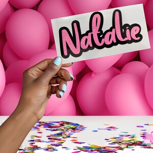 Layered Name Decal | Personalized Name Sticker| Personalized Laptop Sticker | Water Bottle Name Sticker | Cute Name Sticker