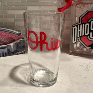 Script Ohio Pint Glass