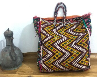 Traditional bag Moroccan , Kiliim bag bohemain styl , Colorful bag