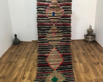 Tappeto in lana fatto a mano, tappeto corridore per cucina, tappeto marocchino berbero, arredamento Boho, tappeto decorativo per la casa, tappeto unico, Styl berbero