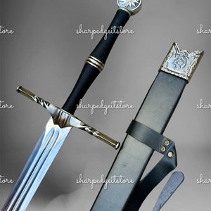 Custom Handmade Witcher Sword, The Witcher 3 Wild Hunt Geralt of Rivia Limited edition Replica Sword /Gift For Him/ Husband /Birthday/father