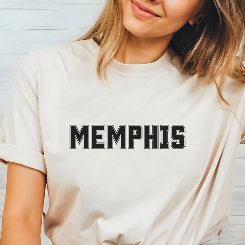 T-shirt Femme Souvenir Memphis Guitar Lover – Col En V, Motif Guitare Et Tennessee – Coupe Classique, Léger – Cadeau Pour Amateurs De Musique