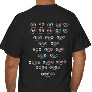 Magic the Gathering Tshirt with color combinations