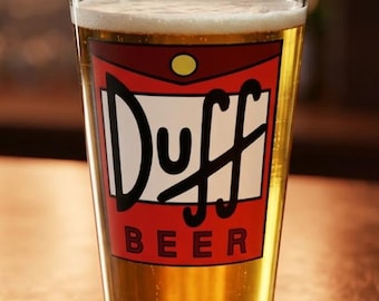 Duff Beer Simpsons Pintglas