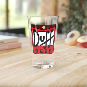 Duff Beer Simpsons Pint Glass