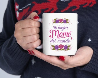 Flower Mama mug, Personalized Mama Gif, Mother's Day Mug, Sunflower Mom Gif, Plant Lover Cup, Mom Birthday Gif, Mom's Garden Mug