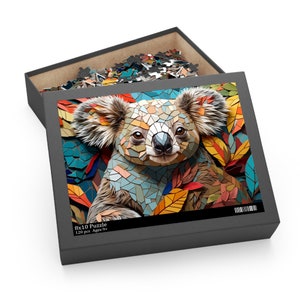 Koala Puzzle, Marsupial Puzzle, Puzzle (120, 252, 500 Pieces) Puzzle Fun game for families and adults.
