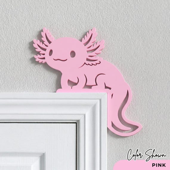 Cute Axolotl Door Topper - Reversible Axolotl Door Corner - Axolotl Door Border - Axolotl Decor - Axolotl Gift Ideas