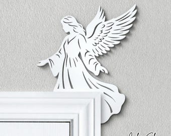 Reversible Angel Door Corner - Angel Door and Window Frame Topper - Angel Door Border - Angel Home Decor - Catholic Christian Gift Ideas