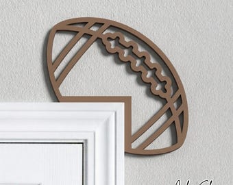 Football Door Frame Topper - Reversible Football Door Border - NFL Door Corner Decoration - Football Decorations - Football Nursery