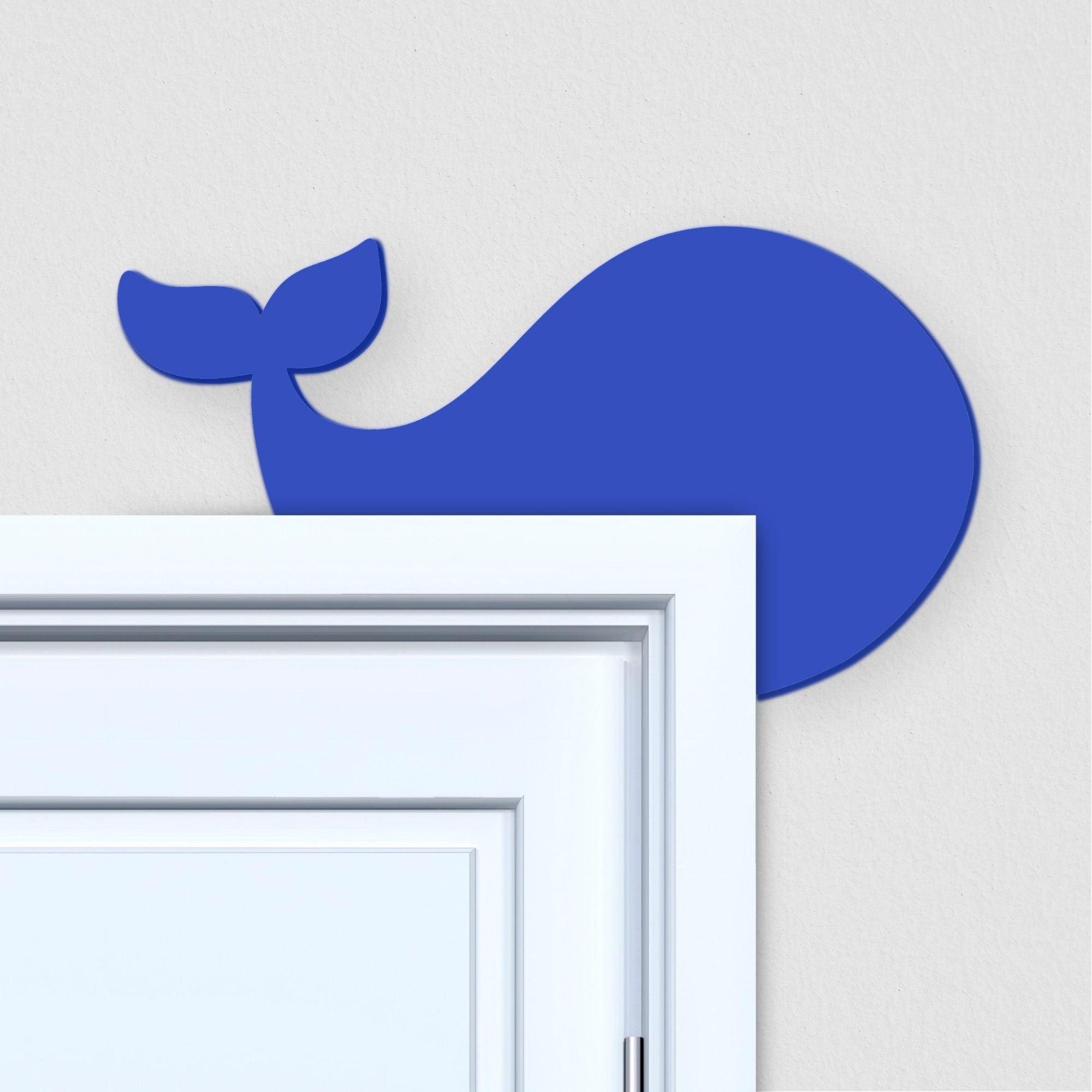 Blue Whale Door and Window Frame Topper - Blue Whale Nursery Decoration - Whale Door Decoration - Whale Decorations - Door Frame Decorations