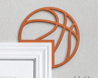 Basketball Door Frame Decoration - Reversible Basketball Door Corner - Basketball Bedroom Decor - Basketball Door Topper - Sports Decoration