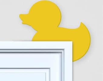 Rubber Ducky Door and Window Frame Topper - Rubber Ducky Bathroom Decoration - Rubber Duck Decorations - Rubber Ducky Door Frame Decorations