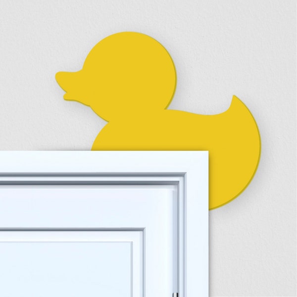 Rubber Ducky Door and Window Frame Topper - Rubber Ducky Bathroom Decoration - Rubber Duck Decorations - Rubber Ducky Door Frame Decorations