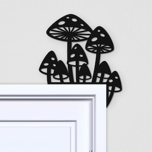 Reversible Mushroom Door Corner - Mushroom Door Topper - Mushroom Door Topper - Mushroom Door Frame Decoration - Mushroom Gift Ideas