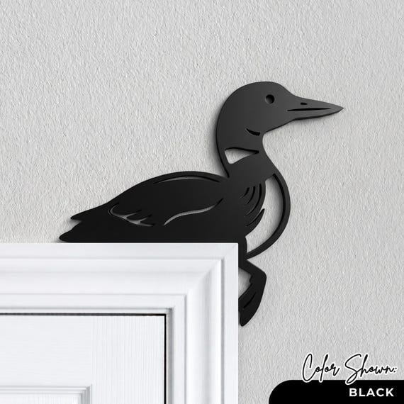 Common Loon Bird Door Frame Decoration - Loon Door Corner - Minnesota Loon Door Topper - Loon Gift Ideas - Lake House Decor - Loon Wall Art