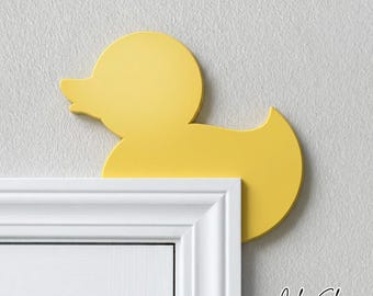 Rubber Ducky Door and Window Frame Topper - Rubber Ducky Bathroom Decoration - Rubber Duck Door Corner - Rubber Ducky Jeep Gift Ideas
